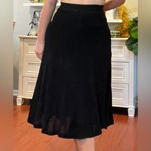 Black Vintage Midi Skirt